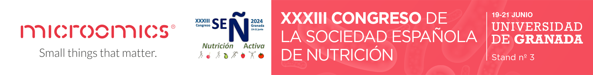 Microomics participa en el Congreso de la SEÑ (Sociedad Española de Nutrición)