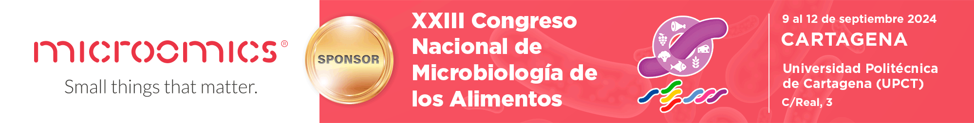 Microomics patrocina el XXIII Congreso Nacional de Microbiología de los Alimentos de la SEM