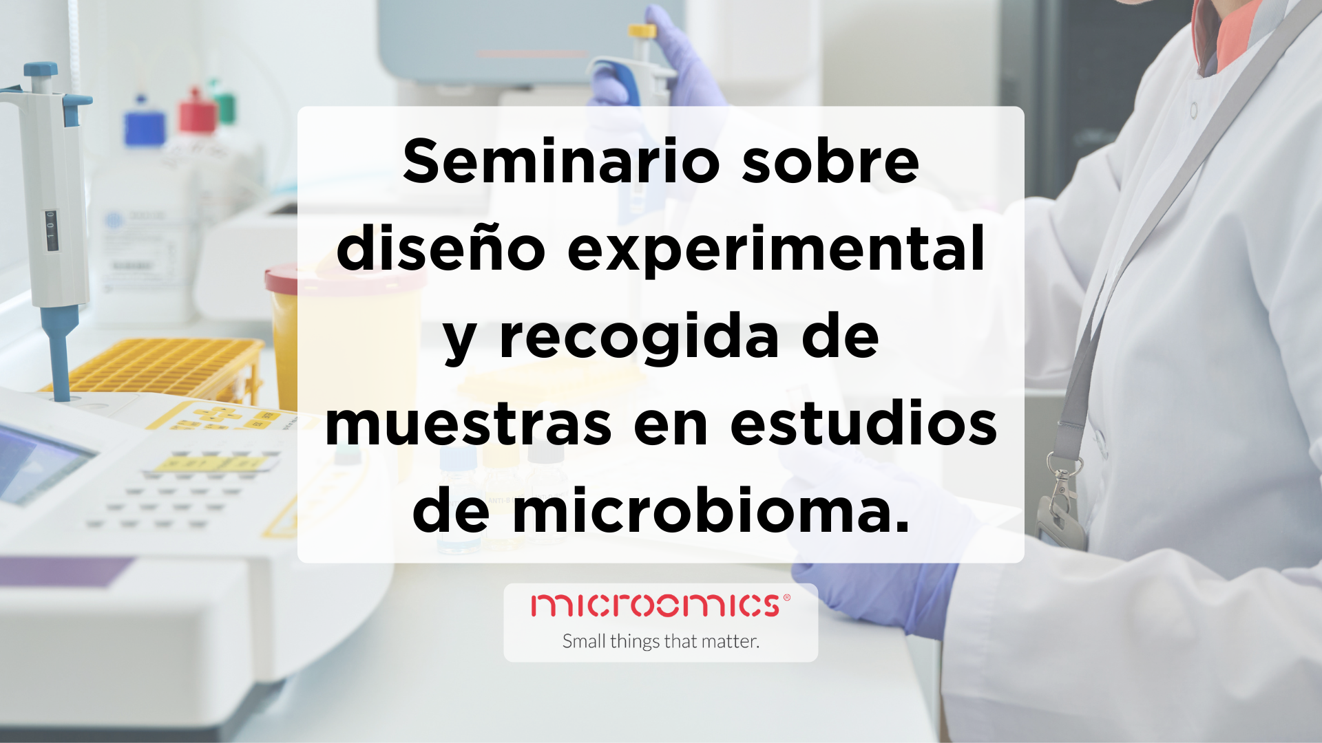 Seminario sobre diseño experimental y recogida de muestras en estudios de microbioma