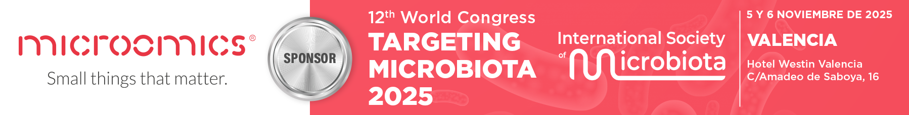 Microomics participará en Targeting Microbiota 2025 en Valencia