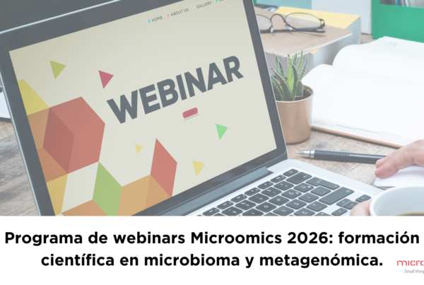 Programa de webinars Microomics 2026: formación científica en microbioma y metagenómica