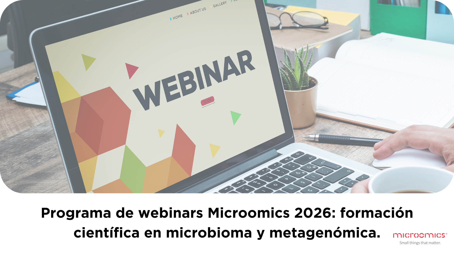 Programa de webinars Microomics 2026: formación científica en microbioma y metagenómica